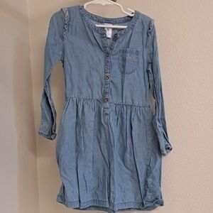 Carter's Blue Cuffed Sleeve Sundress